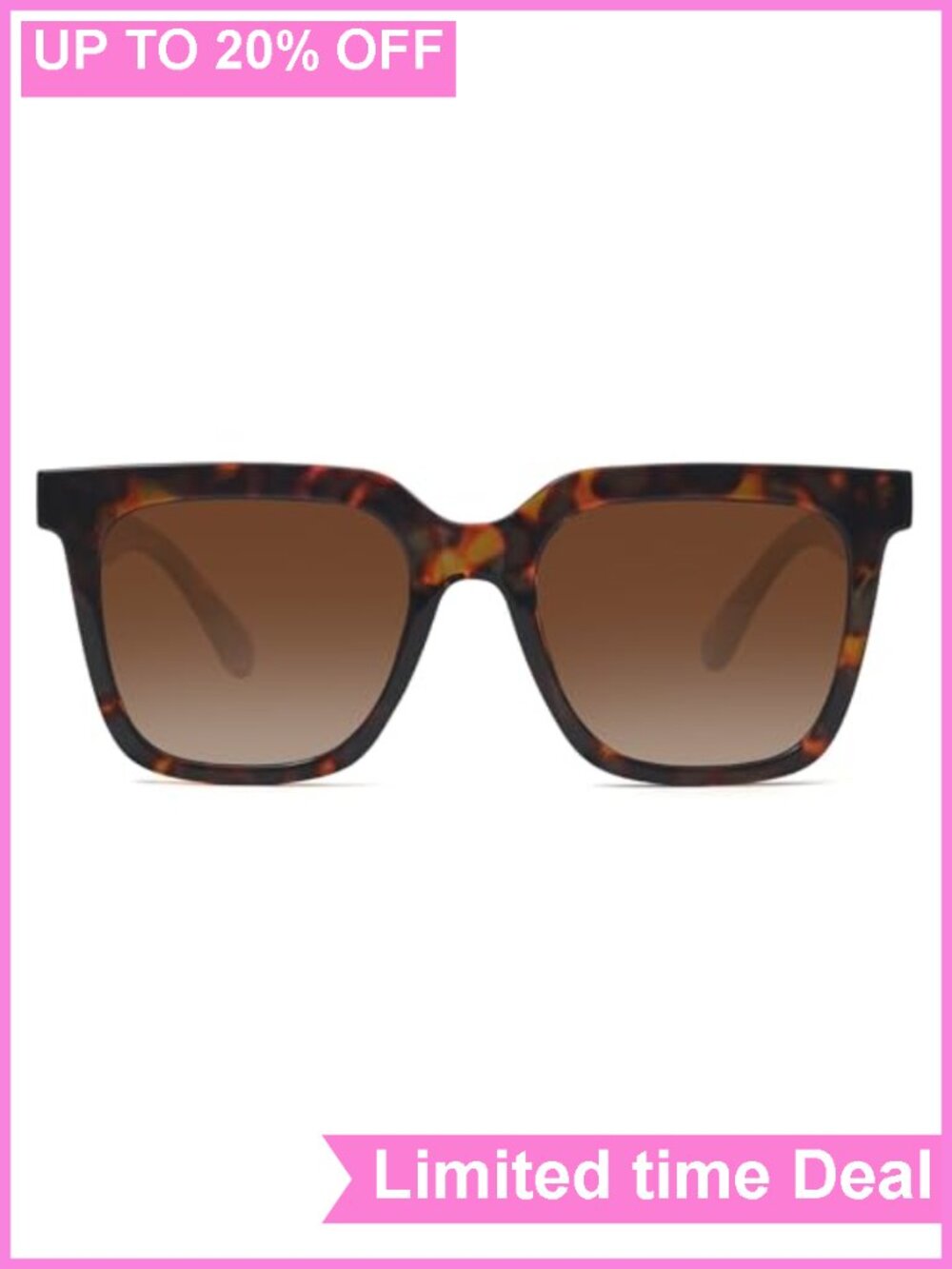 Retro Square Polarized UV400 Sunglasses for Women Men
